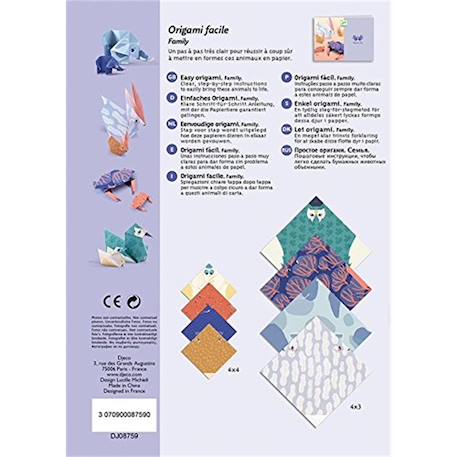 Origami facile famille Multicolore 3 - vertbaudet enfant 