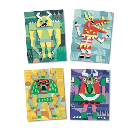 Monsters gallery collage relief Multicolore 4 - vertbaudet enfant 