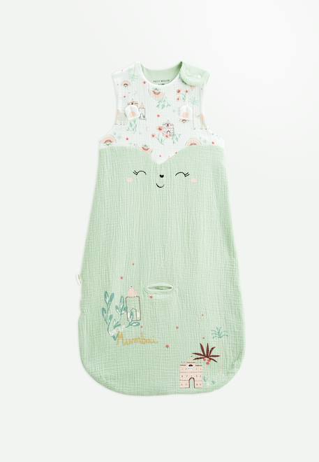 Gigoteuse siège auto tog 1 en gaze de coton arya Vert 1 - vertbaudet enfant 