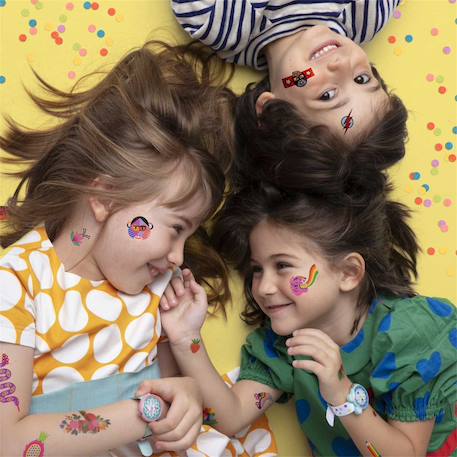 Tatouages arc-en-ciel Multicolore 3 - vertbaudet enfant 