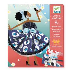 Jouet-Activités artistiques et musicales-Images à coudre cartes à froufrous