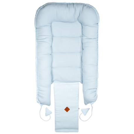 Cocon nid réducteur de lit en coton nid d'abeille Beige+Bleu+Écru+Rose 11 - vertbaudet enfant 