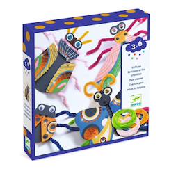 Jouet-Activités artistiques et musicales-Loisirs créatifs-Enfilage bestioles et fils chenilles