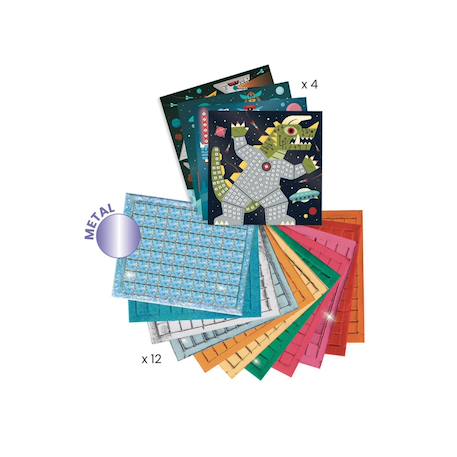 Mosaïques space battle Multicolore 2 - vertbaudet enfant 