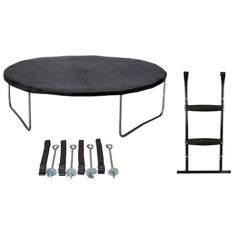 Trampoline ø 300?cm + filet + échelle + bâche + kit d'ancrage - jumpi 300 Vert 2 - vertbaudet enfant 