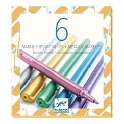 Set de 6 marqueurs métalisés  - vertbaudet enfant