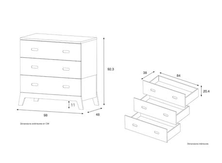 Commode enfant archipel Blanc & chêne 5 - vertbaudet enfant 