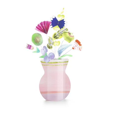 Do it yourself délicat bouquet de fleurs papier à créer Multicolore 3 - vertbaudet enfant 
