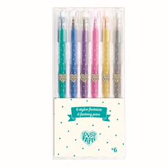 Jouet-6 stylos gel pailletes