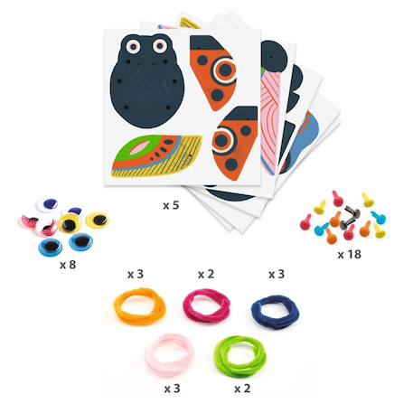 Enfilage bestioles et fils chenilles Multicolore 3 - vertbaudet enfant 