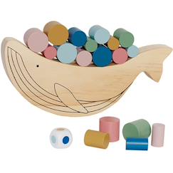 Jeu d'équilibre en bois baleine  - vertbaudet enfant