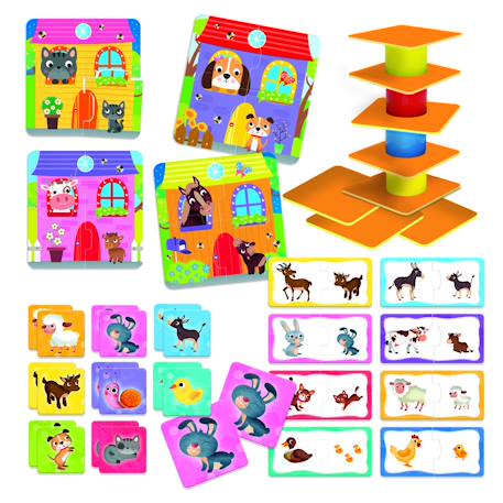 Carotina baby 4 en 1 'la ferme' Multicolore 2 - vertbaudet enfant 