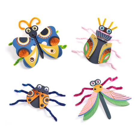 Enfilage bestioles et fils chenilles Multicolore 2 - vertbaudet enfant 