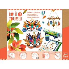 Jouet-Activités artistiques et musicales-Coffret 5 activités nature do it yourself