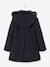 Manteau à capuche fille drap de laine Marine grisé 5 - vertbaudet enfant 