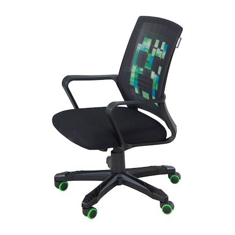 Chaise gaming minecraft – rotation 360° et hauteur ajustable Noir - creeper 4 - vertbaudet enfant 