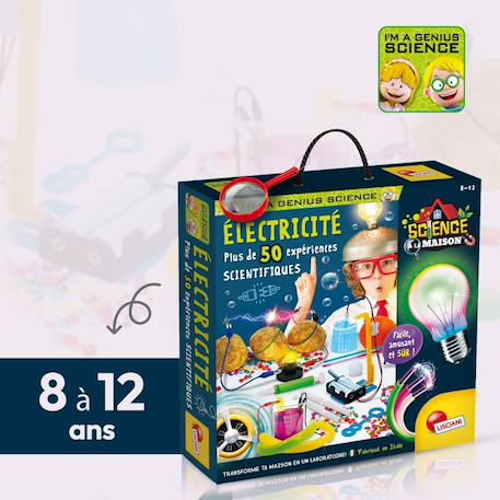 Lisciani - coffret 50 expériences scientifiques - i'm a genius - jeux éducatif - enfant de 8 à 12 ans Multicolore 5 - vertbaudet enfant 
