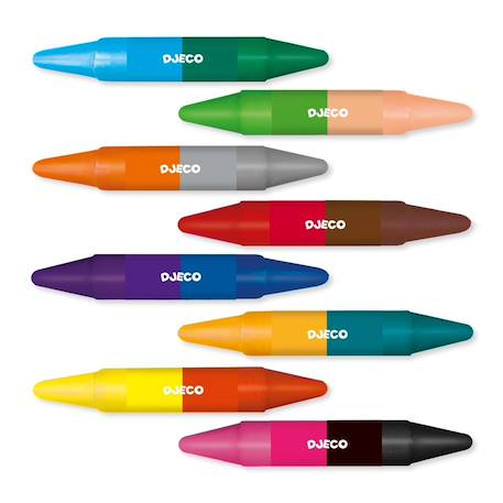 Crayon de cire doubles côtés Multicolore 2 - vertbaudet enfant 