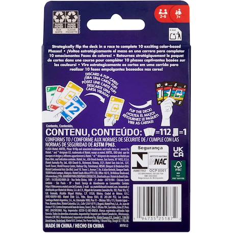 Jeu de cartes phase 10 flip Multicolore 3 - vertbaudet enfant 