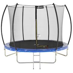 Jouet-Jeux de plein air-Trampoline rond ø 300cm avec filet de sécurité et échelle - fpr 300