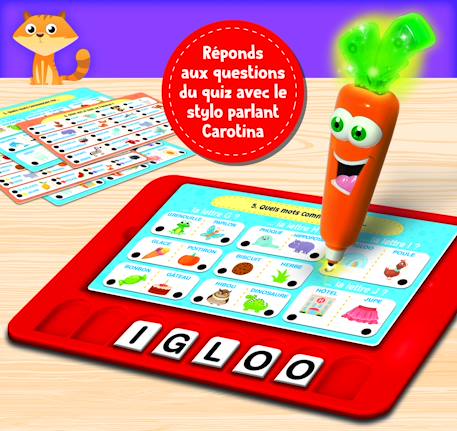 Carotina stylo parlant grand jeu vocabulaire des petits Multicolore 2 - vertbaudet enfant 