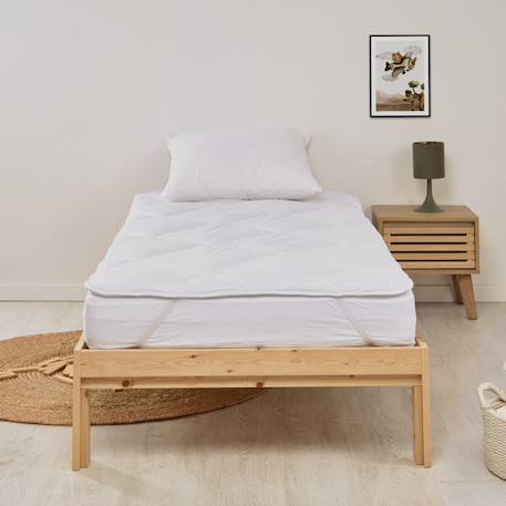 Surmatelas respirant moelleux lavable à 95°c Blanc 1 - vertbaudet enfant 