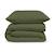 Parure de lit percale de coton unie Blanc+Kaki+Moutarde 7 - vertbaudet enfant 