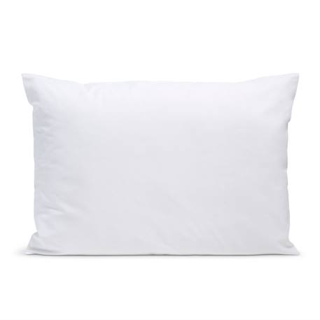 Taie d'oreiller unie percale de coton Blanc 1 - vertbaudet enfant 
