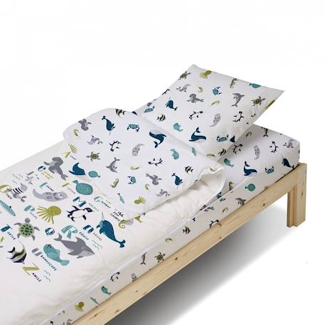 Caradou® parure et couette enfant abecedaire Blanc 3 - vertbaudet enfant 