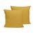 Lot de 2 taies d'oreiller percale de coton Blanc+Gris clair+Kaki+Moutarde+Terracotta 12 - vertbaudet enfant 