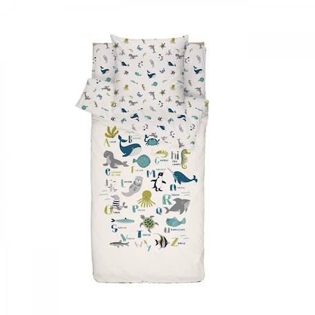 Caradou® parure et couette enfant abecedaire Blanc 2 - vertbaudet enfant 