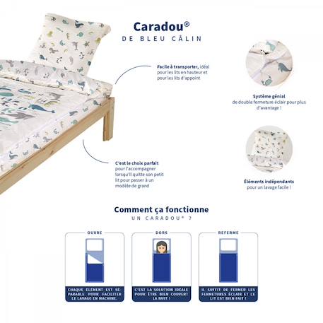 Caradou® parure et couette enfant abecedaire Blanc 4 - vertbaudet enfant 