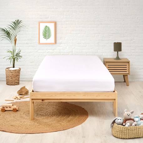 Alèse protège-matelas imperméable éponge Blanc 1 - vertbaudet enfant 