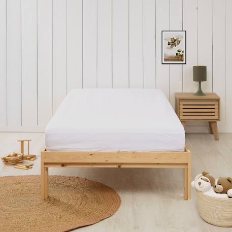 Housse intégrale matelas anti-punaises de lit Blanc 1 - vertbaudet enfant 