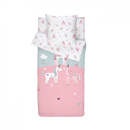Caradou® parure de lit couette enfant licorne Rose 2 - vertbaudet enfant 