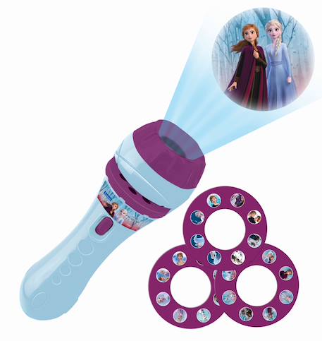Projecteur à histoires et lampe torche reine des neiges Bleu 1 - vertbaudet enfant 