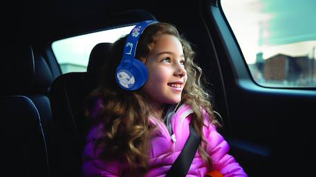 Casque lumineux pliable bluetooth et filaire stitch avec limitation du volume MULTICOLORE 5 - vertbaudet enfant 