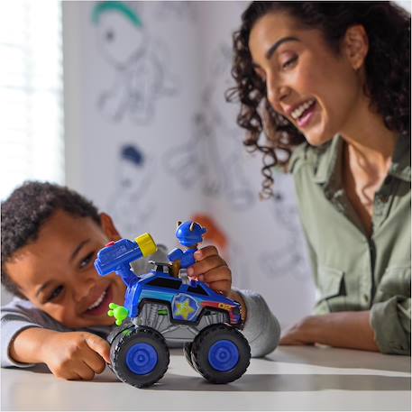 Paw patrol - pat patrouille - véhicule + figurine chase rescue wheels Bleu 5 - vertbaudet enfant 