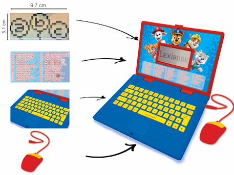 Ordinateur portable éducatif bilingue la pat patrouille (fr/en) MULTICOLORE 4 - vertbaudet enfant 