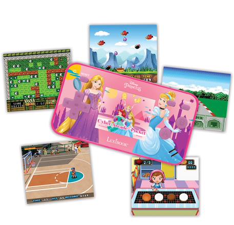 Mini console de jeux portable couleur disney princesse cyber arcade pocket MULTICOLORE 2 - vertbaudet enfant 