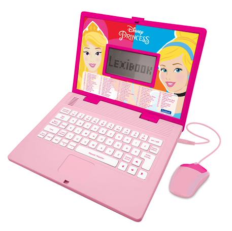 Ordinateur portable éducatif bilingue disney princesse (fr/en) MULTICOLORE 1 - vertbaudet enfant 