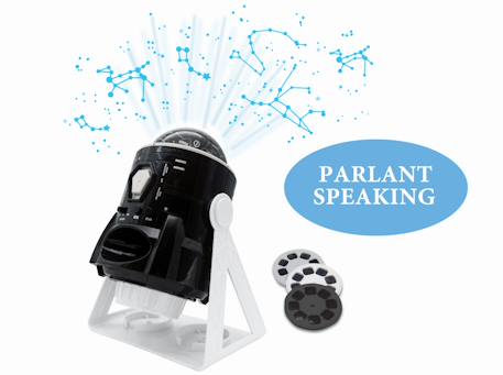 Projecteur planetarium 360° bilingue carte des constellations et livret pédagogique (français/anglais) Noir 2 - vertbaudet enfant 