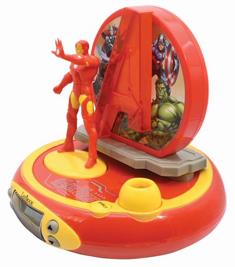 Réveil projecteur avengers avec iron man en 3d MULTICOLORE 3 - vertbaudet enfant 