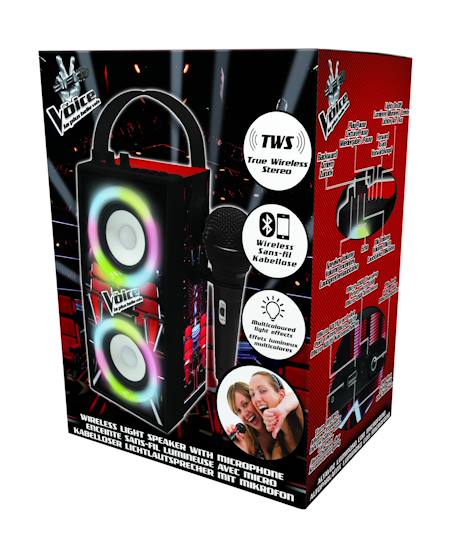 Enceinte bluetooth portable avec micro et effets lumineux the voice Noir 6 - vertbaudet enfant 