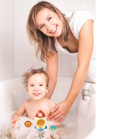 Set de jeu de bain fusée Blanc 3 - vertbaudet enfant 