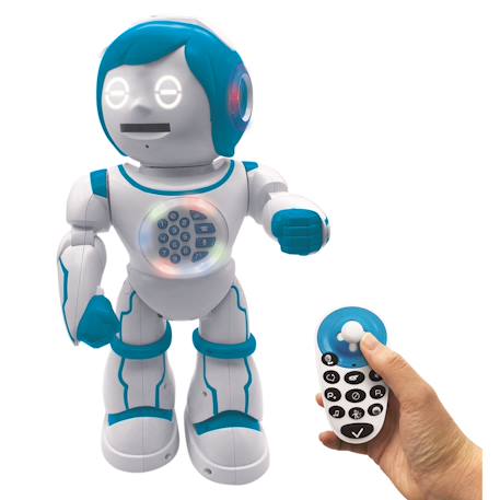 Powerman kid mon robot ludo-educatif bilingue (français/anglais) avec télécommande, programmable, dance, musique Blanc 1 - vertbaudet enfant 