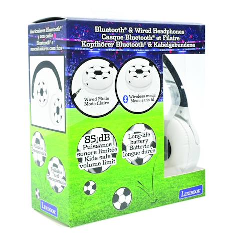 Casque 2 en 1 football bluetooth et filaire avec limitation de son MULTICOLORE 6 - vertbaudet enfant 