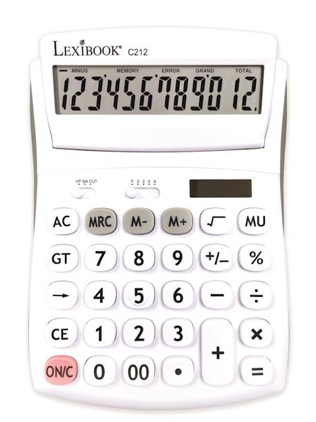 Calculatrice de bureau à 12 chiffres Blanc 1 - vertbaudet enfant 