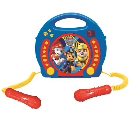 Lecteur cd portable avec 2 microphones pat patrouille MULTICOLORE 2 - vertbaudet enfant 