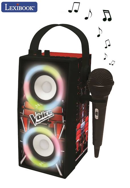 Enceinte bluetooth portable avec micro et effets lumineux the voice Noir 5 - vertbaudet enfant 